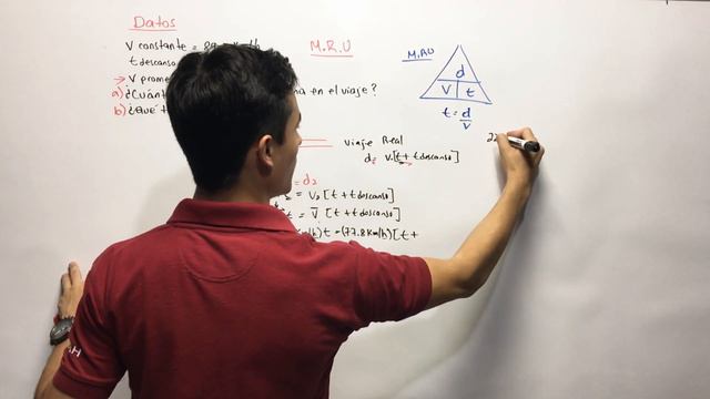 Fisica-(MRU) Movimiento Rectilineo Uniforme. Una persona realiza un viaje смотреть онлайн