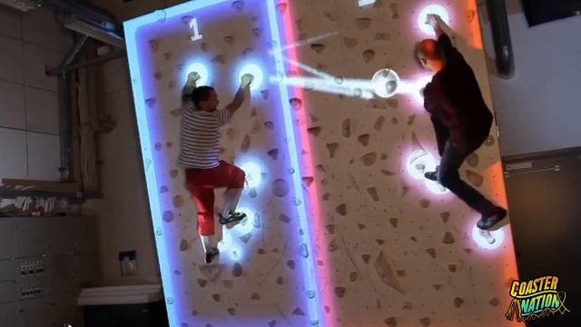 Interactive Augmented Climbing Wall Demo - IAAPA 2016 смотреть онлайн