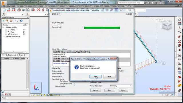 Autodesk Robot - Błąd - Wyświetlanie obciążenia смотреть онлайн