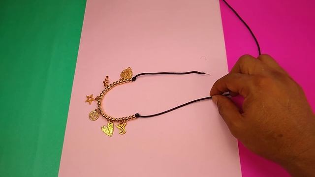 COMO HACER ESTA PULSERA DORADA SUPER FACIL смотреть онлайн