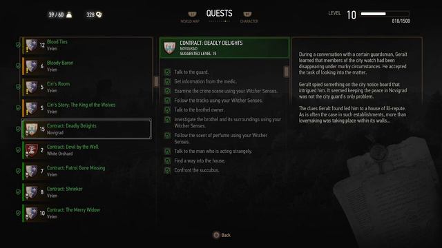 QUESTS: Contract: Deadly Delights (Witcher 3 In-Game Lore Read Aloud) смотреть онлайн