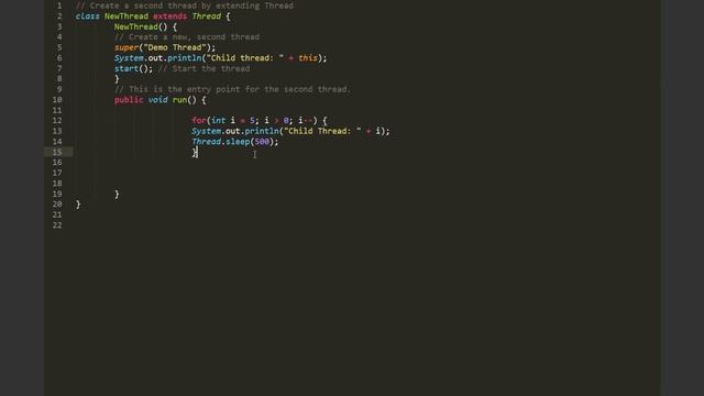 Multithreading in Java 2 -creating thread by extending Thread class смотреть онлайн