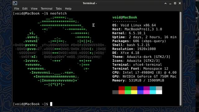 Void Linux on a 2014 Macbook Pro смотреть онлайн