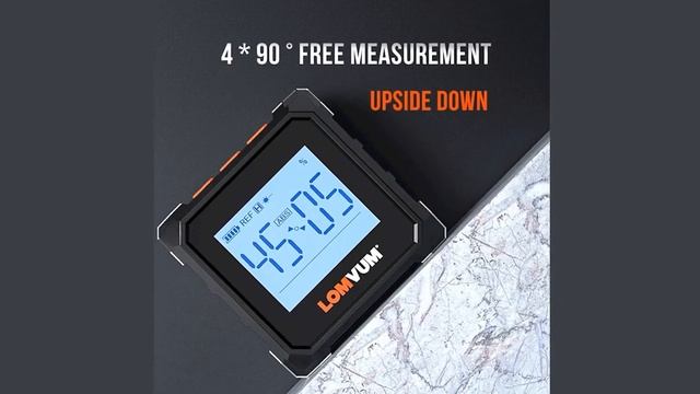 Цифровой транспортир LOMVUM, лазерный Инклинометр с USB, уровень 360 °, угломер, высокоточный смотреть онлайн