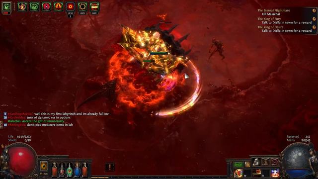 PoE Act 4 Malachai kill RF Breserker build смотреть онлайн