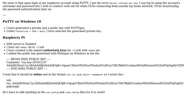 Configure SSH in Raspberry Pi using PuTTY (Server refused our key) смотреть онлайн