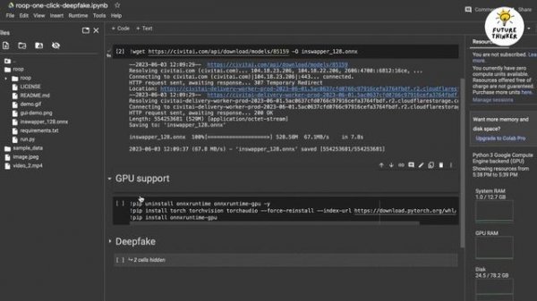 How To Use Stable Diffusion Roop To Make Deepfake Video in Google Colab