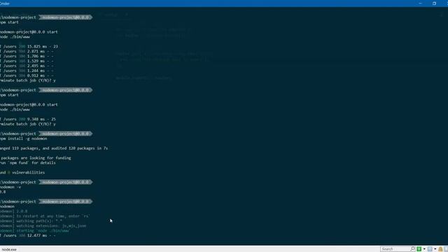 Cara mengatasi Nodemon Error di Windows (nodemon in windows ,windows cannot find) смотреть онлайн