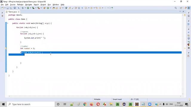 Java program to print Pascal Triangle смотреть онлайн