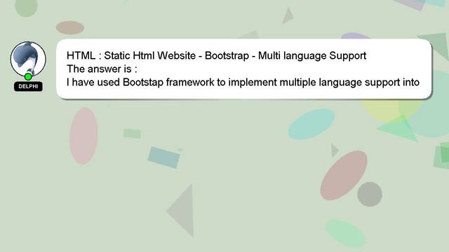 HTML : Static Html Website - Bootstrap - Multi language Support смотреть онлайн