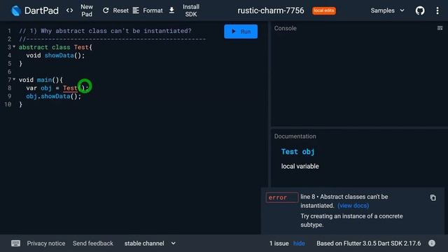 Abstract method and abstract class in Dart | Dart Tutorial #53 смотреть онлайн