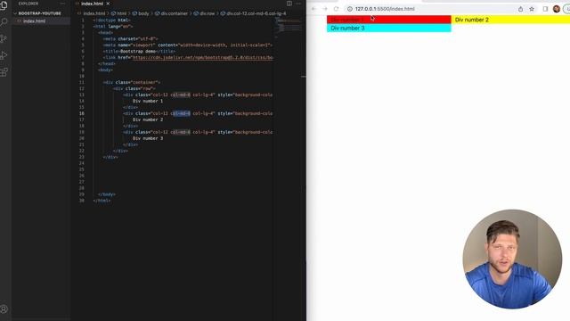 Bootstrap Tutorial For Beginners | | Breakpoints & Responsive Row Columns -2023 смотреть онлайн