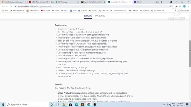 Zycus Hiring Jobs || Automation test engineer || For Fresher смотреть онлайн
