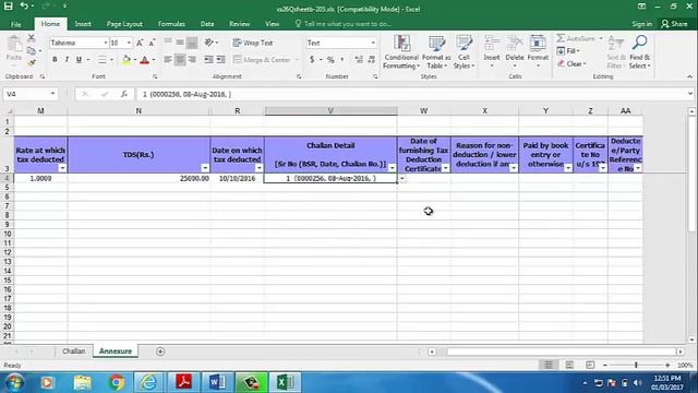 How To Import TDS Entries And Challan From Excel Format In CompuTds