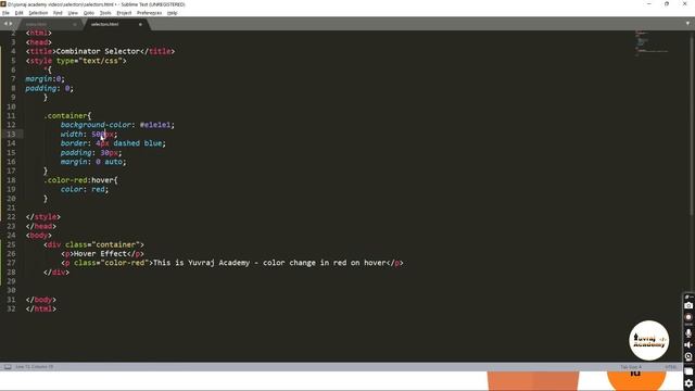 Pseudo Class Selectors | Type of Selectors | Part #3 | Selectors in CSS | Yuvraj Academy смотреть онлайн