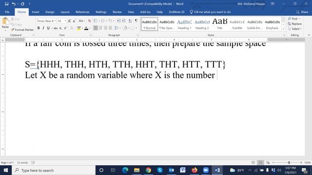If a fair coin is tossed three times, then prepare the sample space смотреть онлайн
