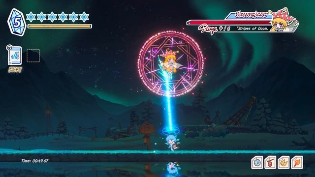 VS Clownpiece (Touhou Hero of Ice Fairy - Challenge Mode) смотреть онлайн