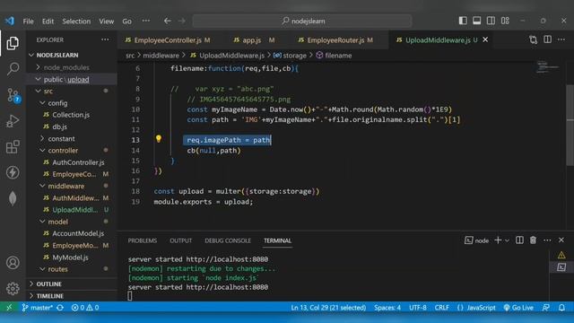 Learn Node.js and Express.js In Hindi | Upload API & Multer | Part 2 | Coder Banjao ! смотреть онлайн