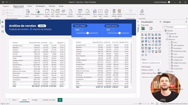 Projeção de valores com Power BI (simulando cenários) смотреть онлайн