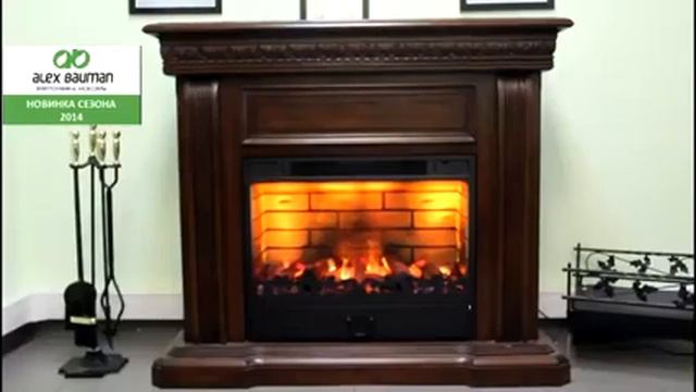 Видео презентация каминного комплекта Venice с электрокамином с 3D эффектом живого пламени 3D Fog 3