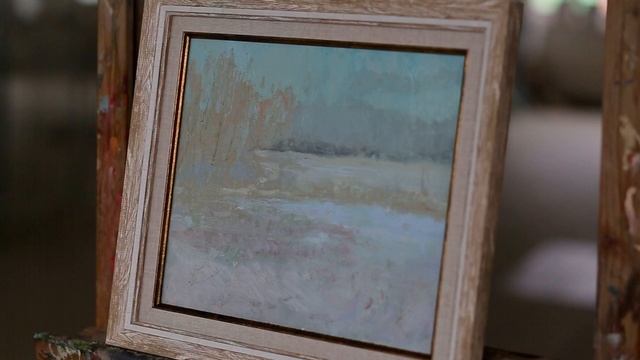 Художник Александр Каверин. "Туманное утро.Вторые Тербуны" 20х24см картон\м 2021 смотреть онлайн