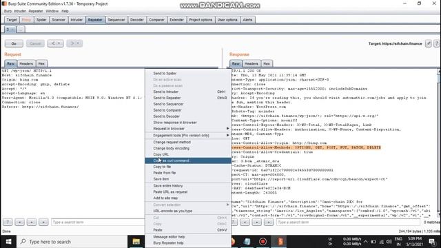 CORS BUG POC || BUG BOUNTY || HACKERONE || $70 || 2021 || live method смотреть онлайн
