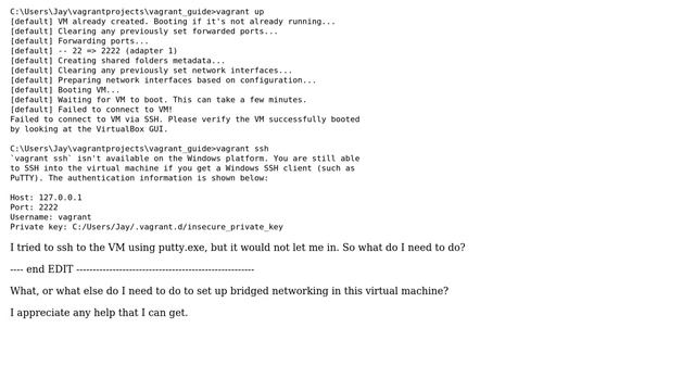 Vagrant: VirtualBox: Headless Ubuntu: How to set up bridged networking? смотреть онлайн