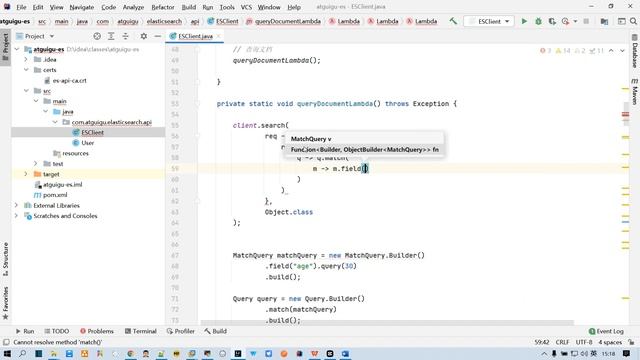 027 Elasticsearch 进阶功能 Java新API 文档查询 Lambda смотреть онлайн