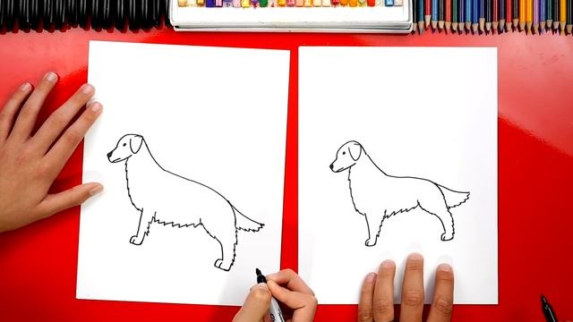 How To Draw A Golden Retriever смотреть онлайн