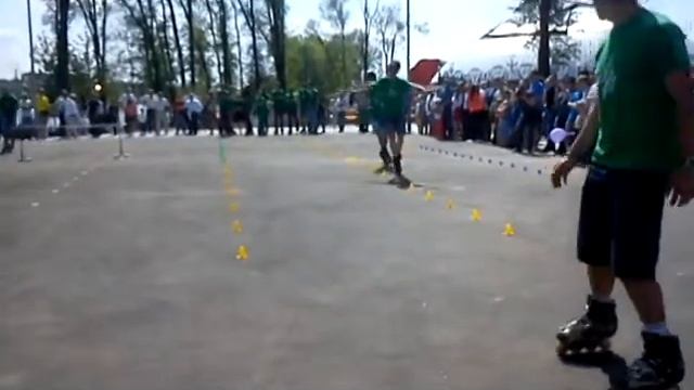 Выступление роллеров в Донецке на открытии площадки в парке Щербакова смотреть онлайн