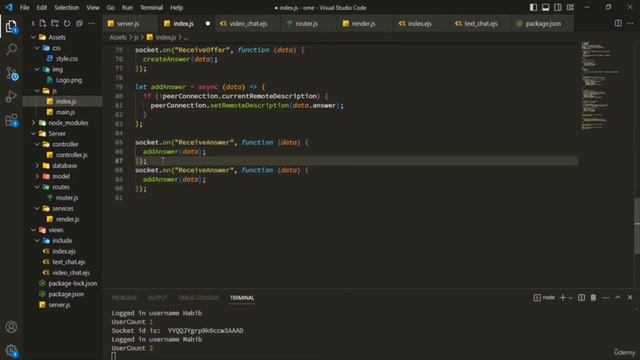 Build Omegle Clone with Webrtc, Socket.io, MongoDB смотреть онлайн