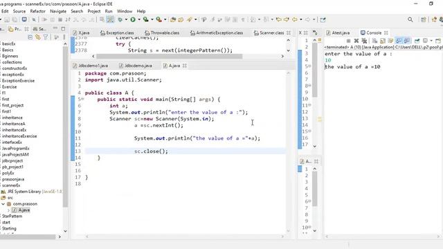 Scanner class Discussion and Inbuilt methods of String in java смотреть онлайн