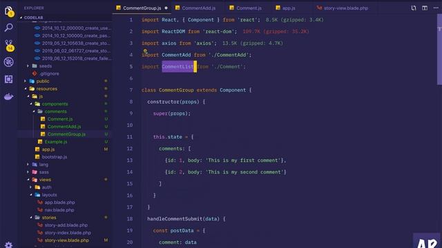 15 ReactJS Class based component and Comments functionality смотреть онлайн