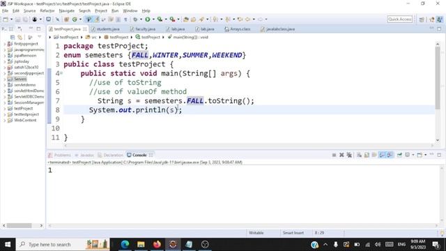Enumerated Data Type (enum) in Java смотреть онлайн