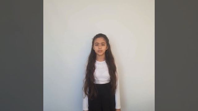 Каландарова Асал, 11 лет, И. Бунин 'Как дымкой даль полей закрыв на полчаса' смотреть онлайн