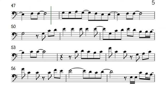 Secret Love Song Cello Trombone Sheet Music Backing Track Play Along Partitura смотреть онлайн