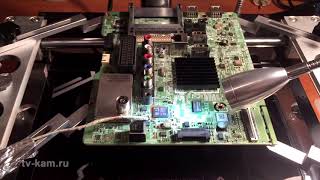Ремонт материнской платы телевизора SAMSUNG UE22H5600AK Перезагрузка на логотипе. смотреть онлайн