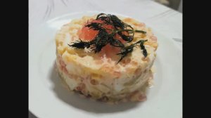 Салат «креветки в шубе»
