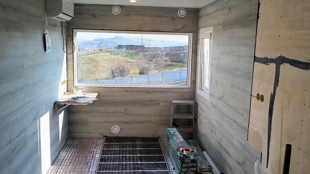 жилой модуль "Робинзон", внутренняя отделка.