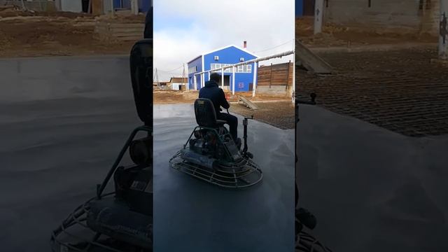 Шлифовка бетона. Промышленный пол.