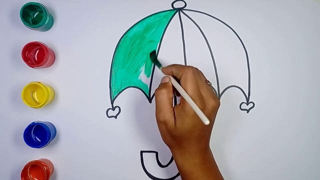 Bolalar uchun soyabon rasm chizish | drawing umbrella for children | рисование Зонтик для детей смотреть онлайн