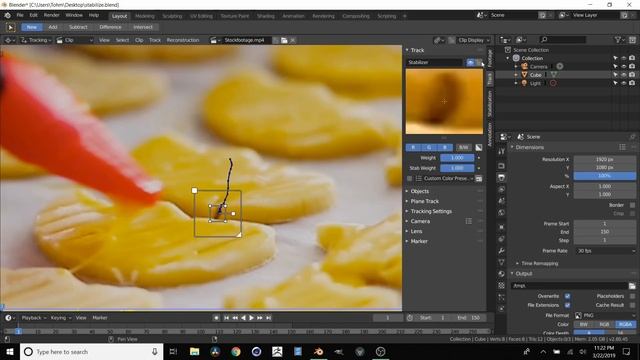 Blender 2.8 2D video stabilization tutorial смотреть онлайн