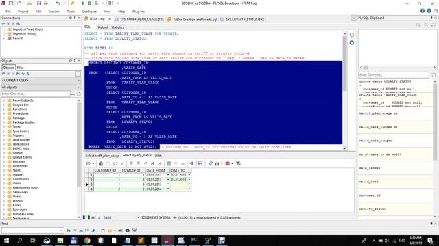 Overlapping Ranges Join in Oracle смотреть онлайн