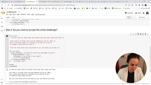 Bite 4 Solution: User input validation | Python mystery game смотреть онлайн