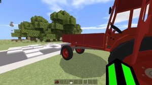 МОД НА ТРАКТОР ДЛЯ МАЙНКРАФТ ПЕ | МОДЫ НА РУССКИЕ МАШИНЫ В МАЙНКРАФТ | МОД НА ТРАКТОР В МАЙНКРАФТ