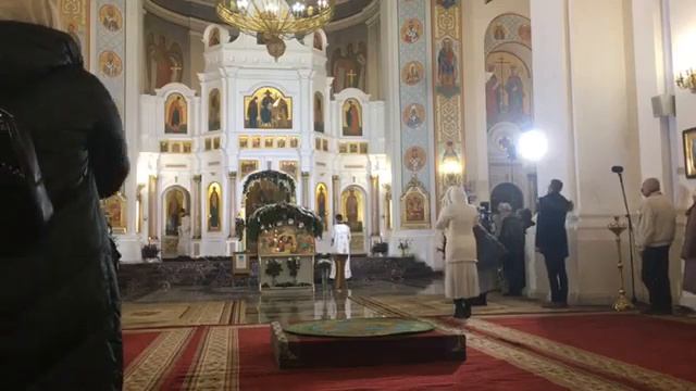 Праздничная рождественская служба в Свято-Успенском соборе в Витебске смотреть онлайн