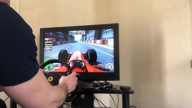 Playin Assetto Corsa With Thrustmaster T80 Ferrari 488 GTB Edition PS4 Wheel
