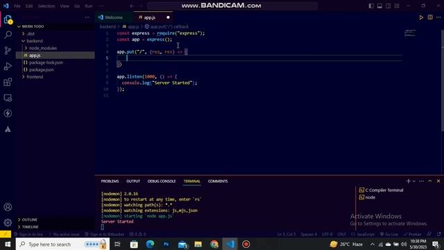 TODO MERN APP | CONNECT MONGO DB WITH NODE JS | MERN STACK PROJECTS | PART -1 | MONGOOSE NODE JS | смотреть онлайн