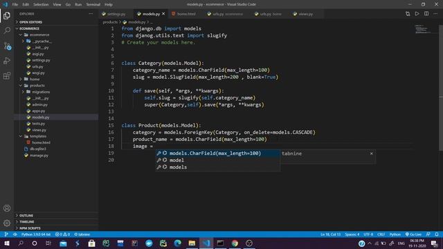 Create an ecommerce grocery store with Django | Creating Models in Django | Part 3 смотреть онлайн