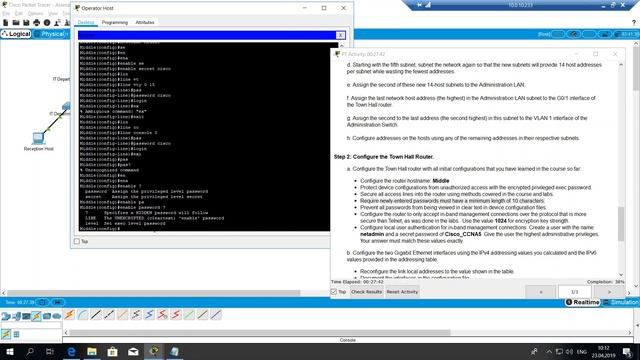 ITN Practice Skills Assessment PT part 1 смотреть онлайн